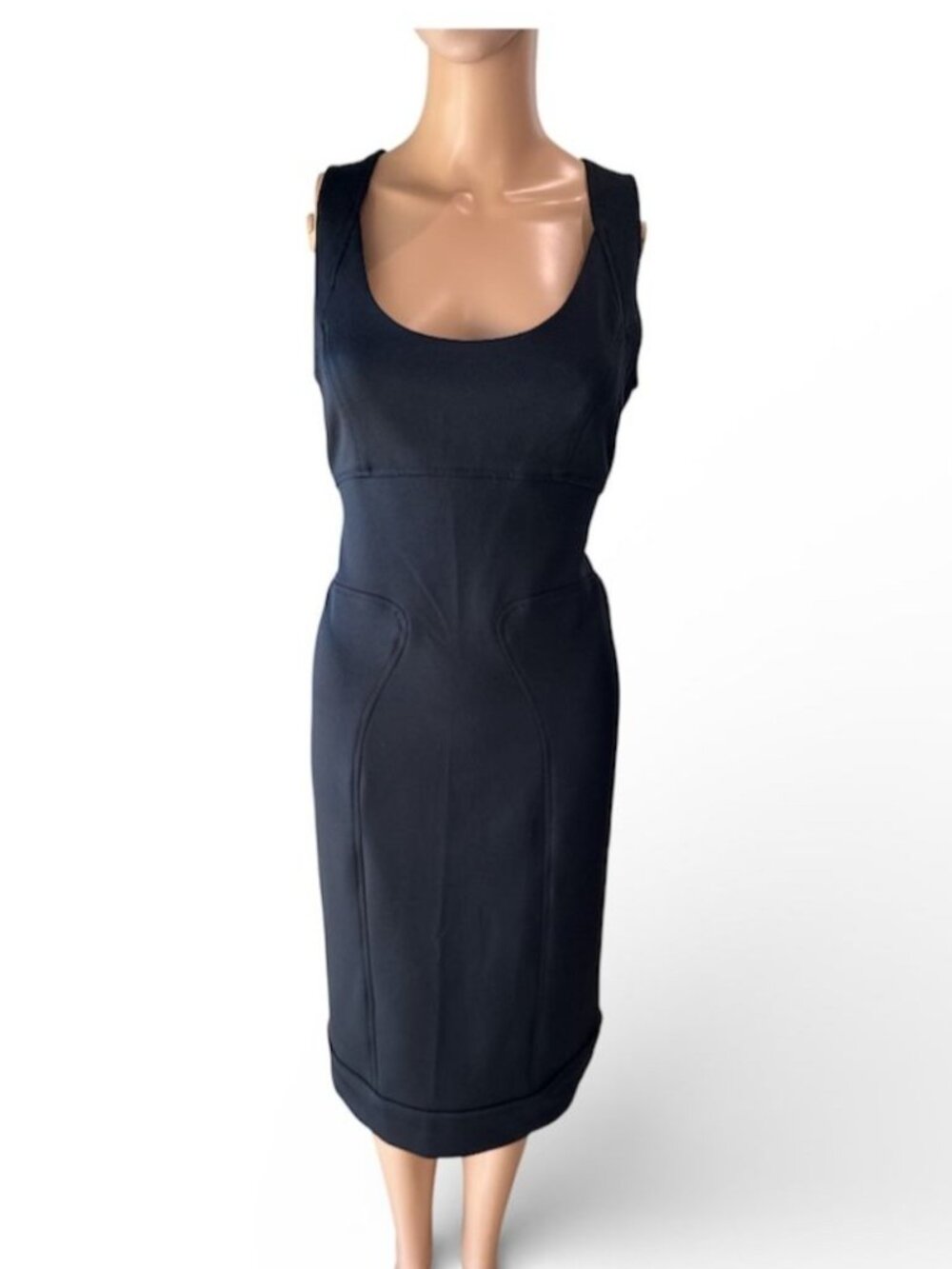 Maggy London Black Sleeveless Sheath Dress - Size 8 - Hourglass Silhouette